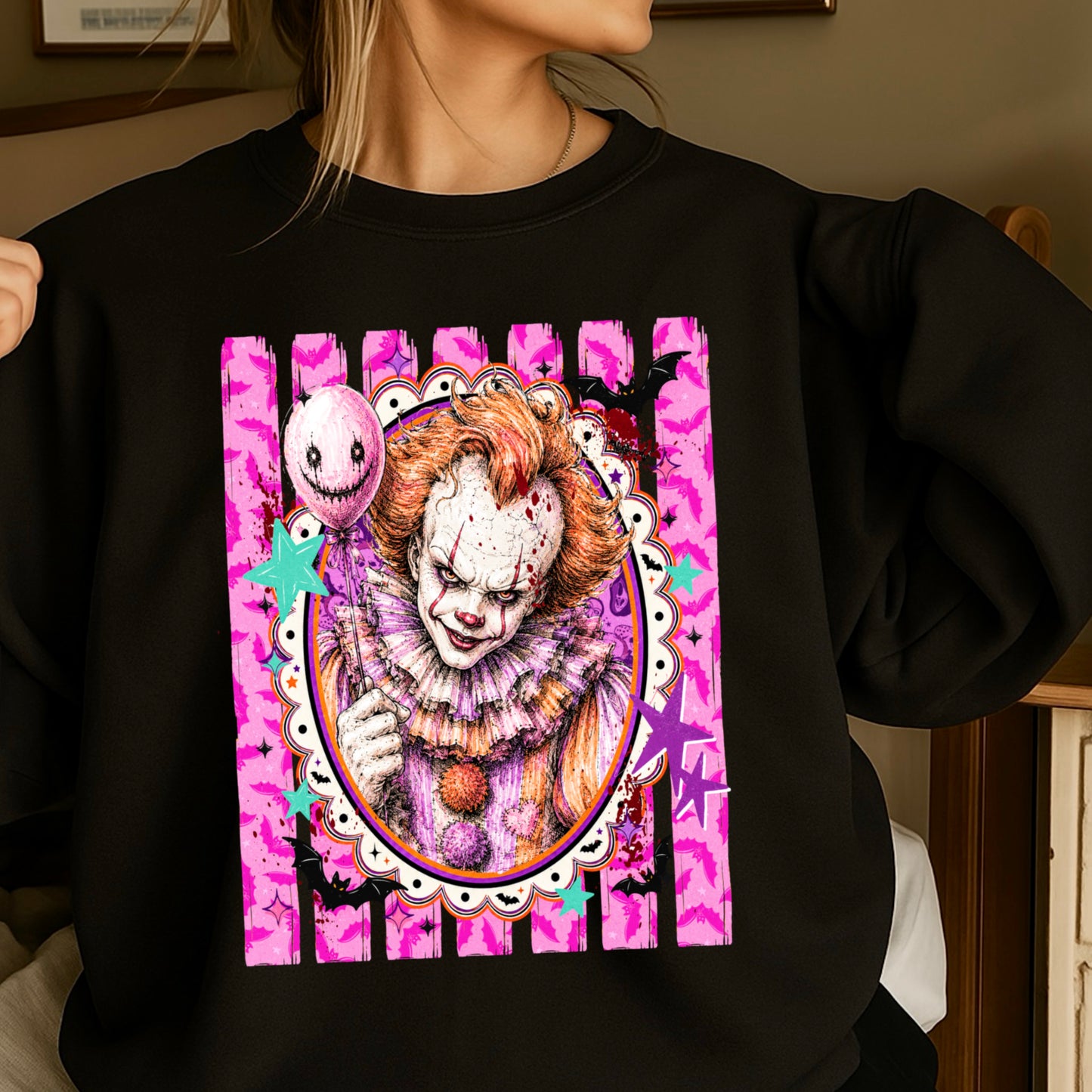 Horror Film Character Crewneck Sweatshirt