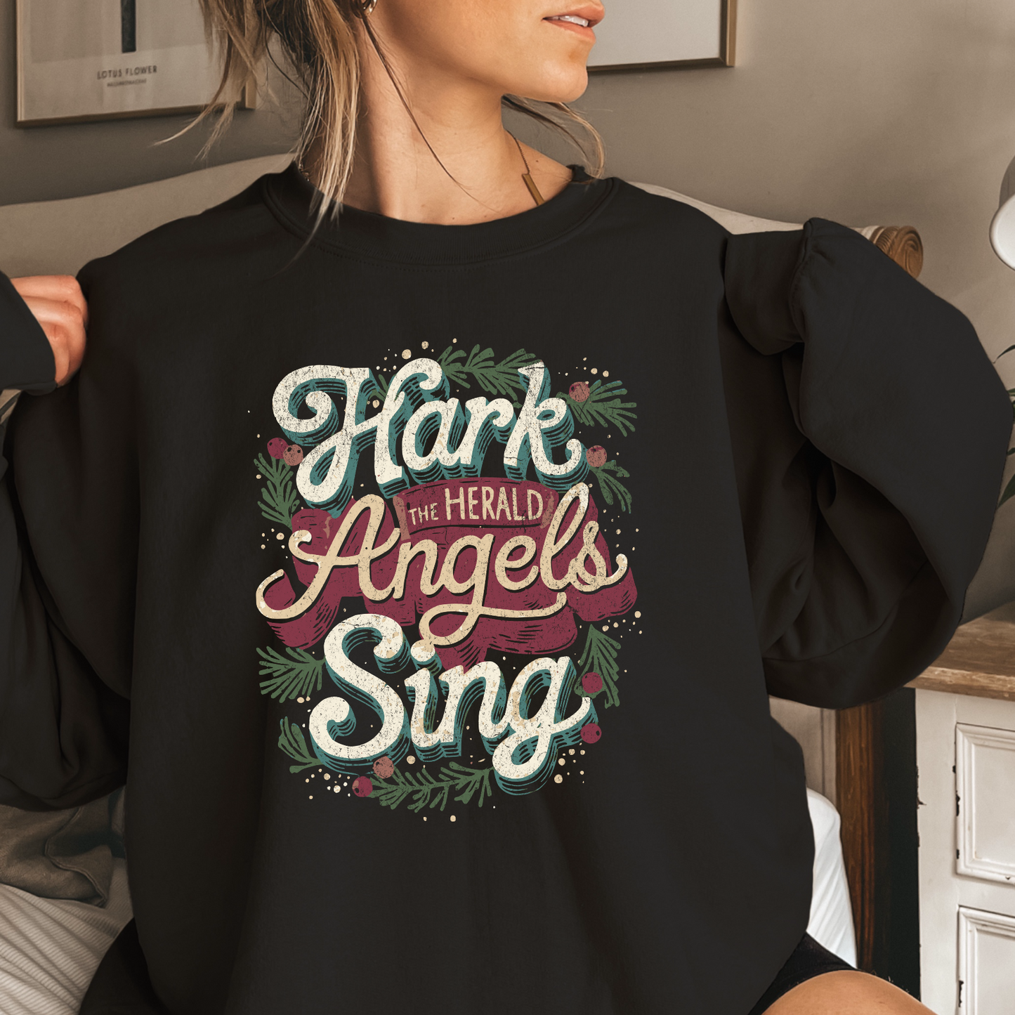 Hark The Herald Angels Sing Crewneck Sweatshirt