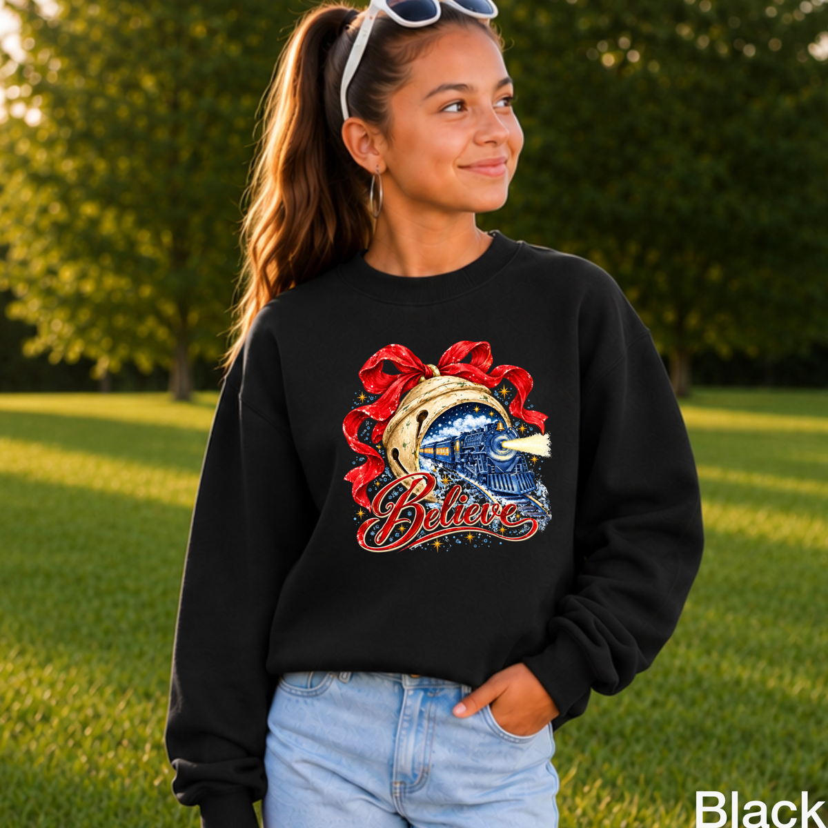 Believe Christmas Youth Crewneck Sweatshirt