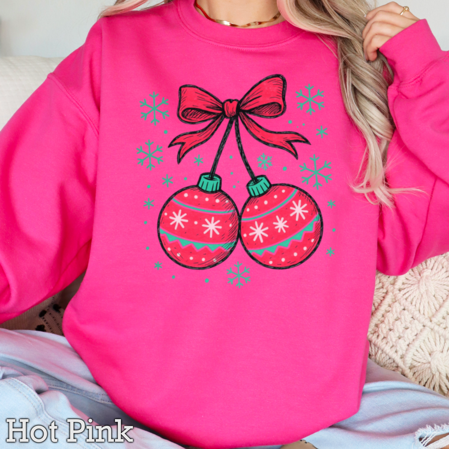 Christmas Cherries Crewneck Sweatshirt