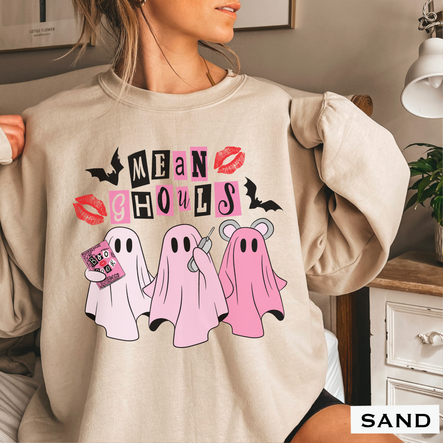 Halloween Mean Ghouls Crewneck Sweatshirt