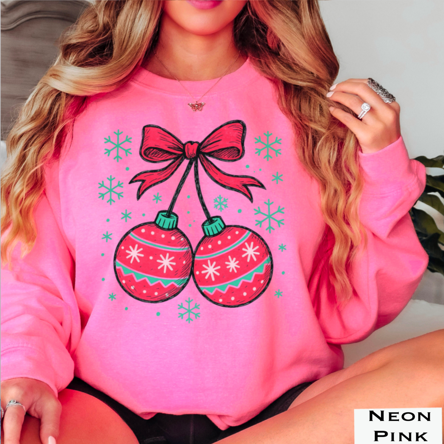 Christmas Cherries Crewneck Sweatshirt