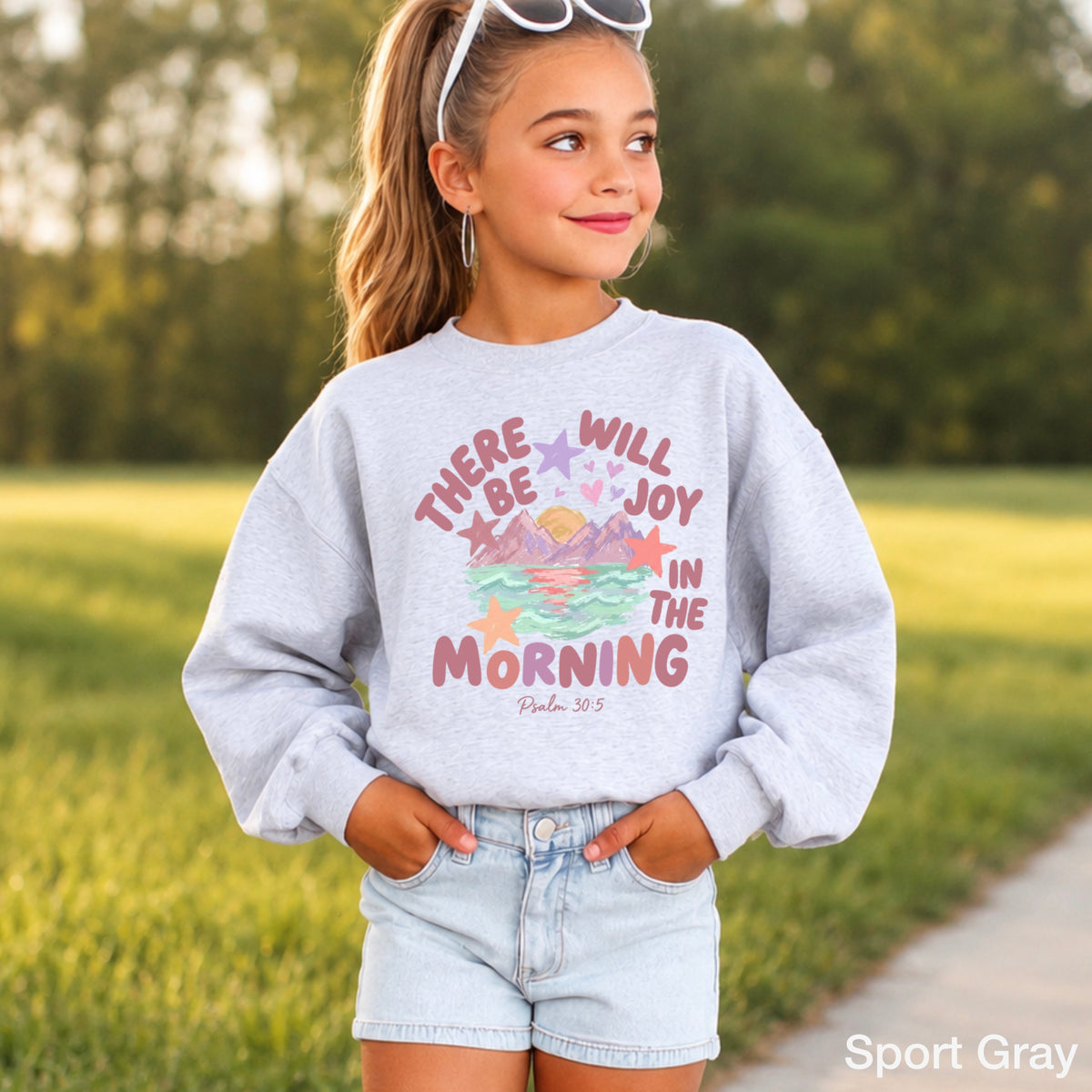 There Will Be Joy In The Morning Youth Crewneck Sweatshirt