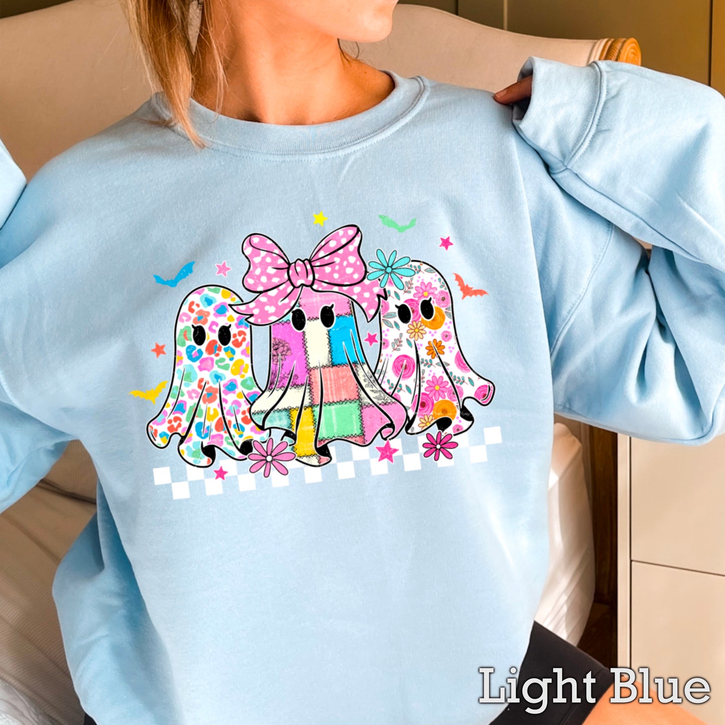 Retro Ghost Crewneck Sweatshirt