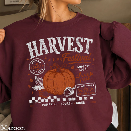 Harvest Festival Fall Crewneck Sweatshirt