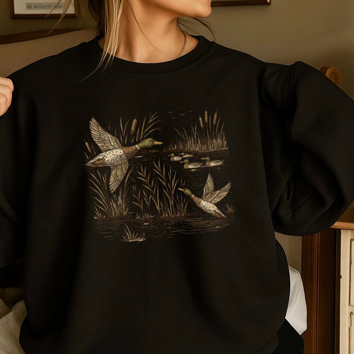 Mallard Duck Crewneck Sweatshirt