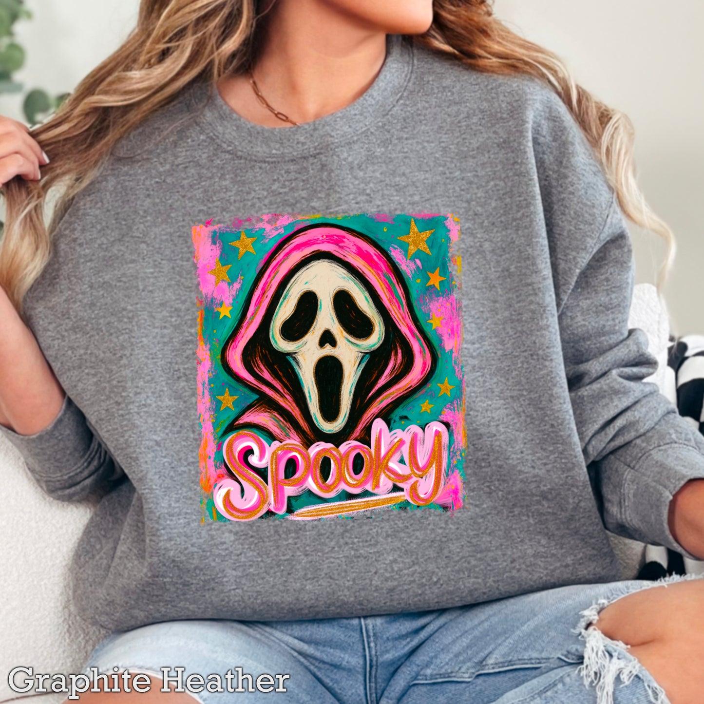 Spooky Floral Crewneck Sweatshirt