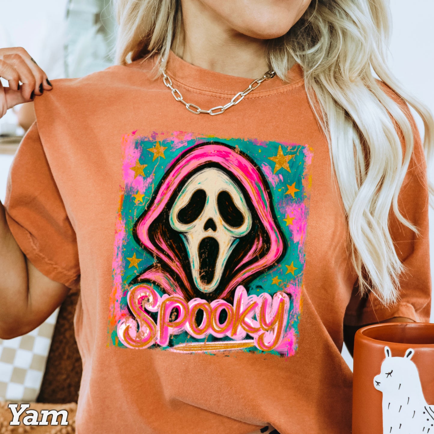 Spooky Floral Comfort Color Graphic Tee
