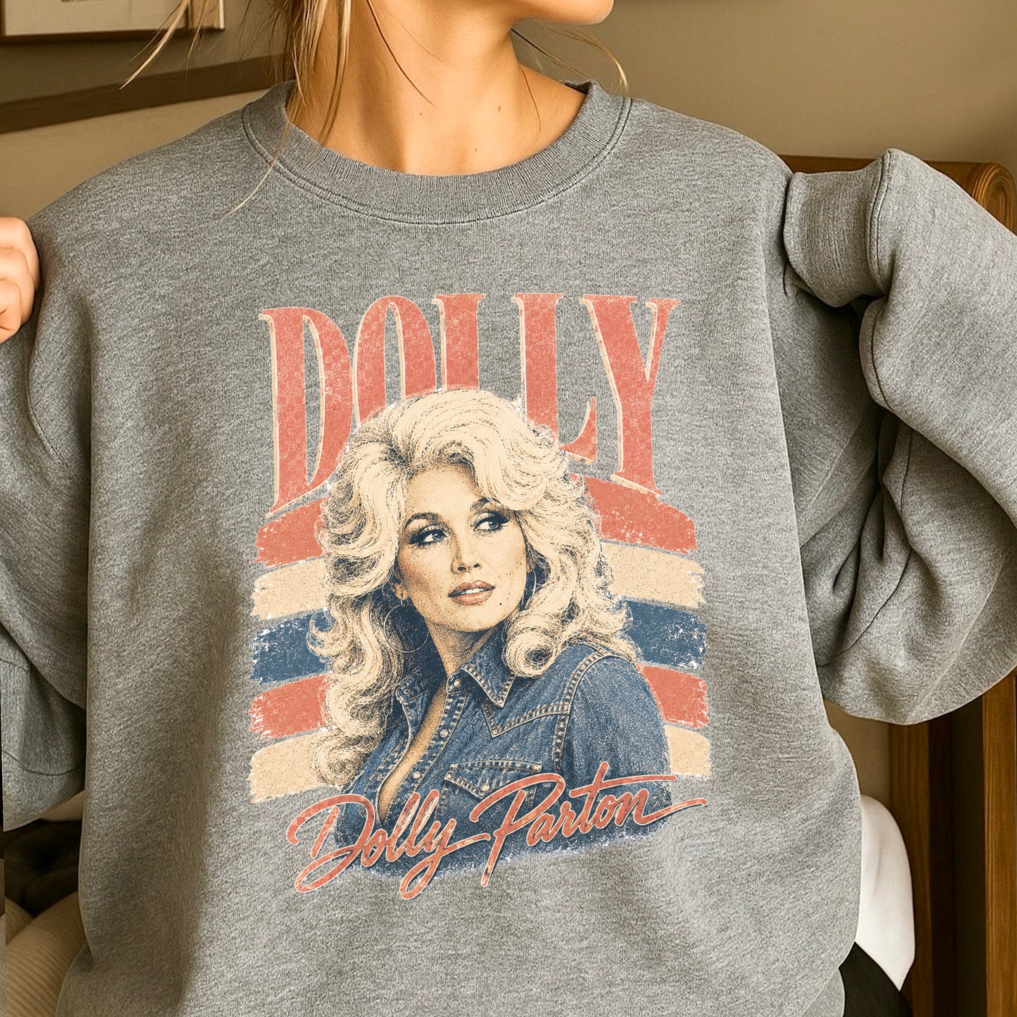 Retro Dolly Crewneck Sweatshirt