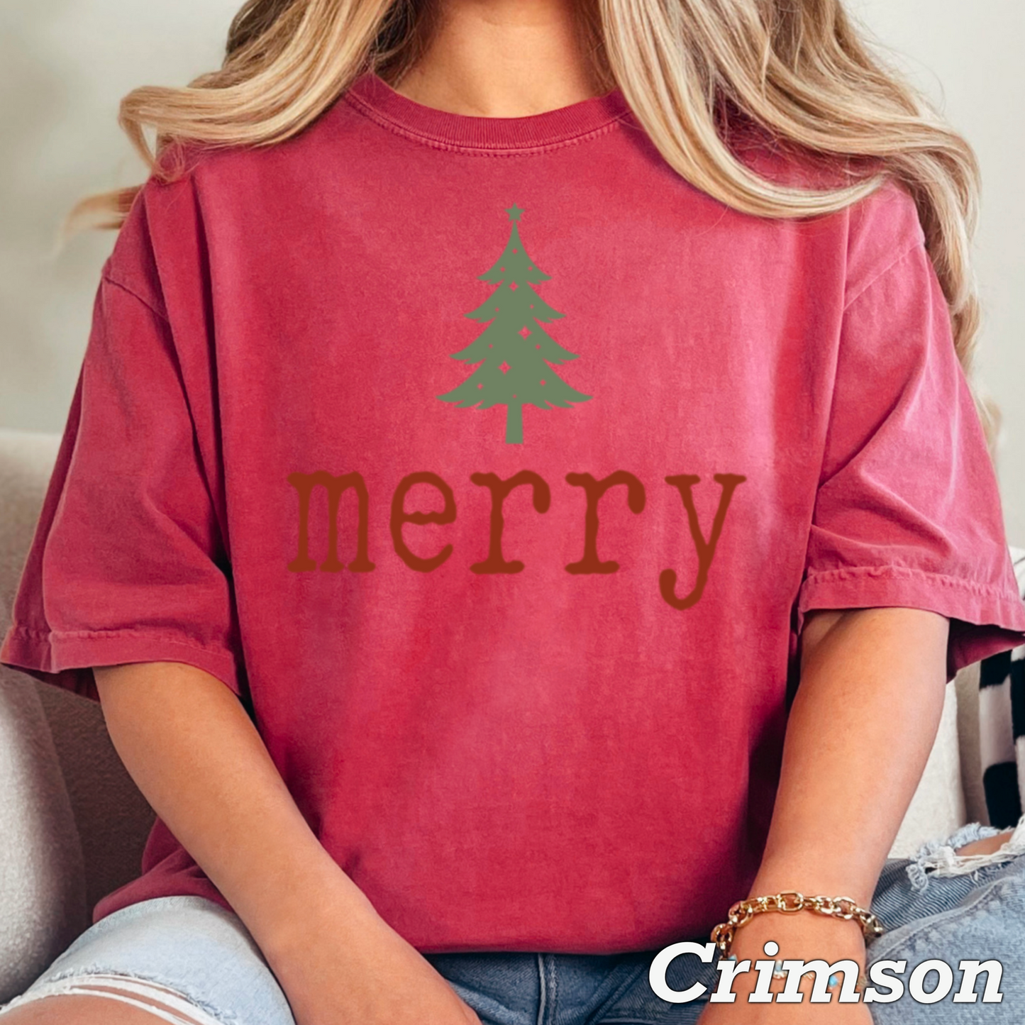 Merry Comfort Color Graphic Tee