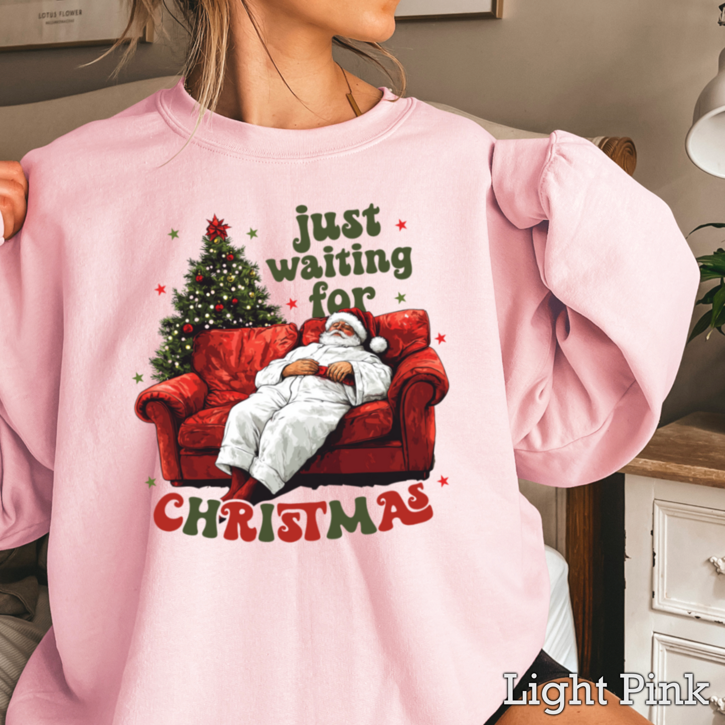 Just waiting For Christmas Crewneck Sweatshirt