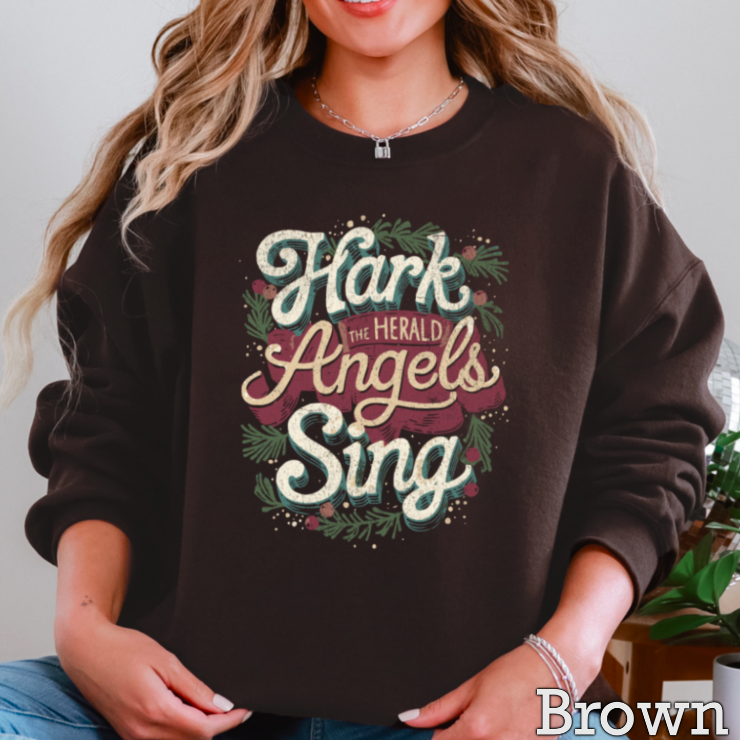 Hark The Herald Angels Sing Crewneck Sweatshirt