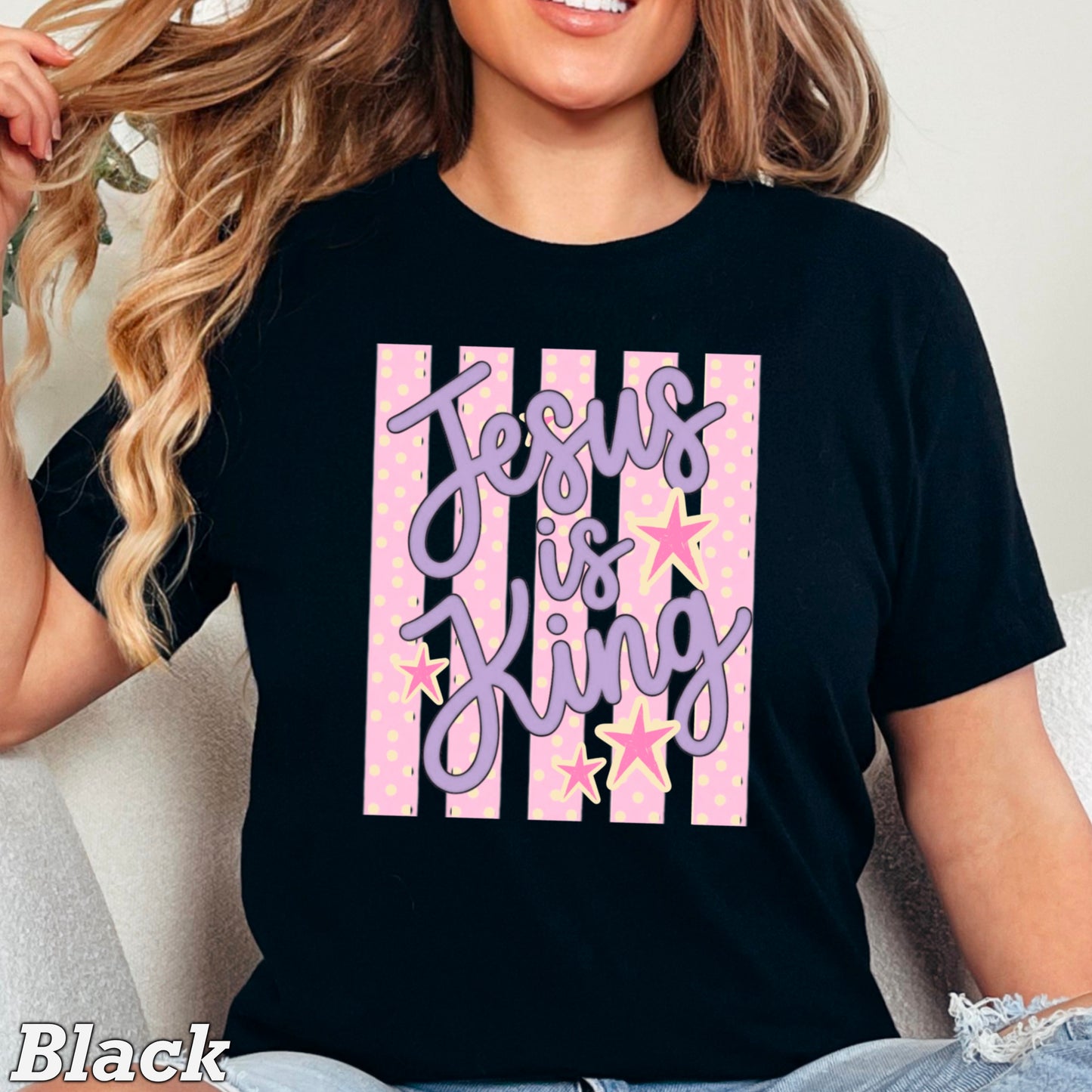 Jesus Is King Comfort Color Graphic Tee