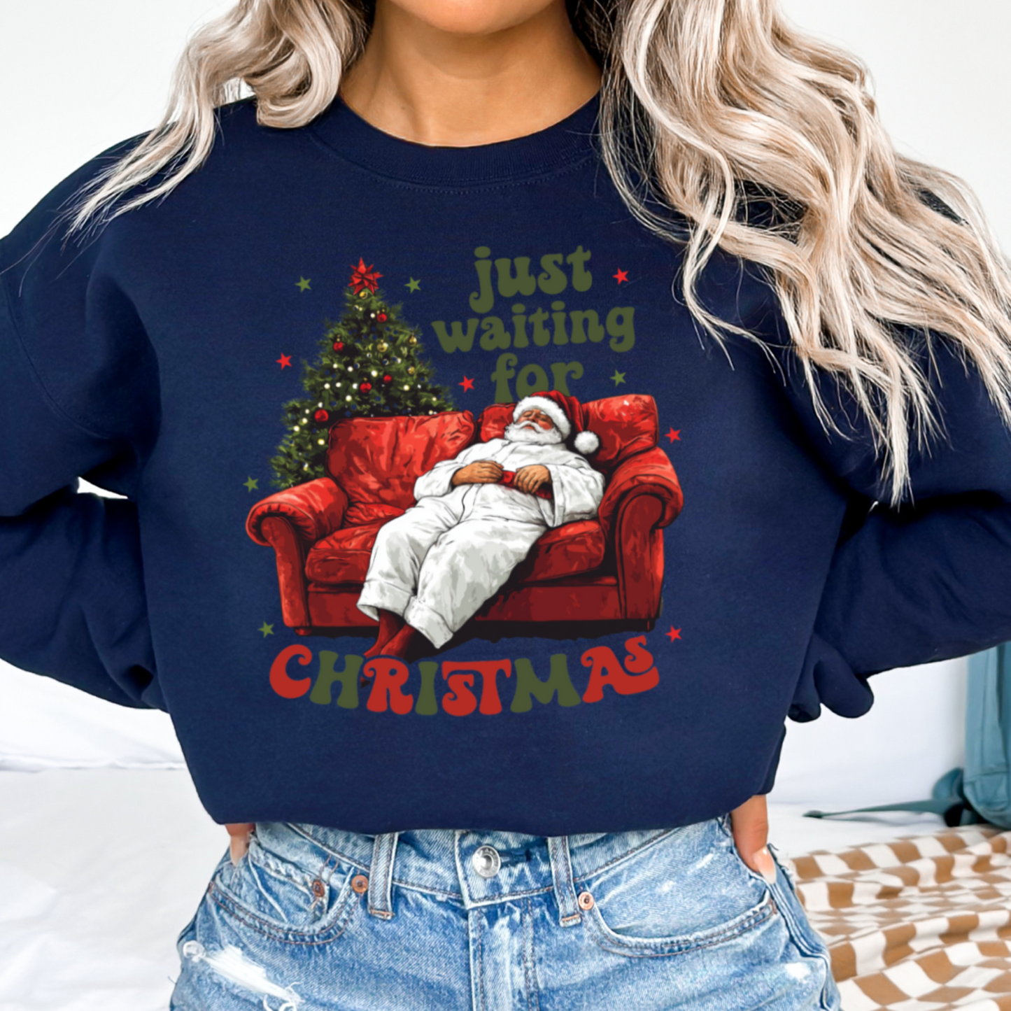 Just waiting For Christmas Crewneck Sweatshirt
