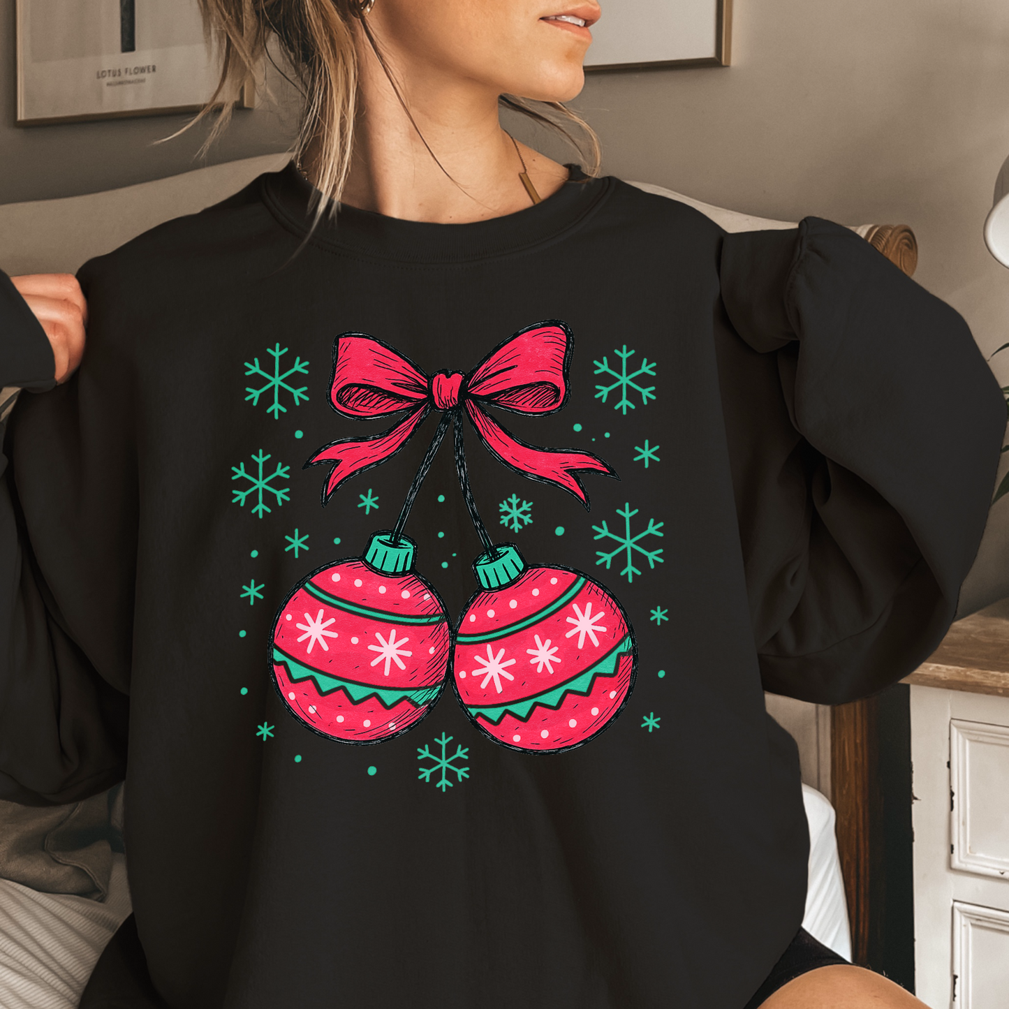 Christmas Cherries Crewneck Sweatshirt