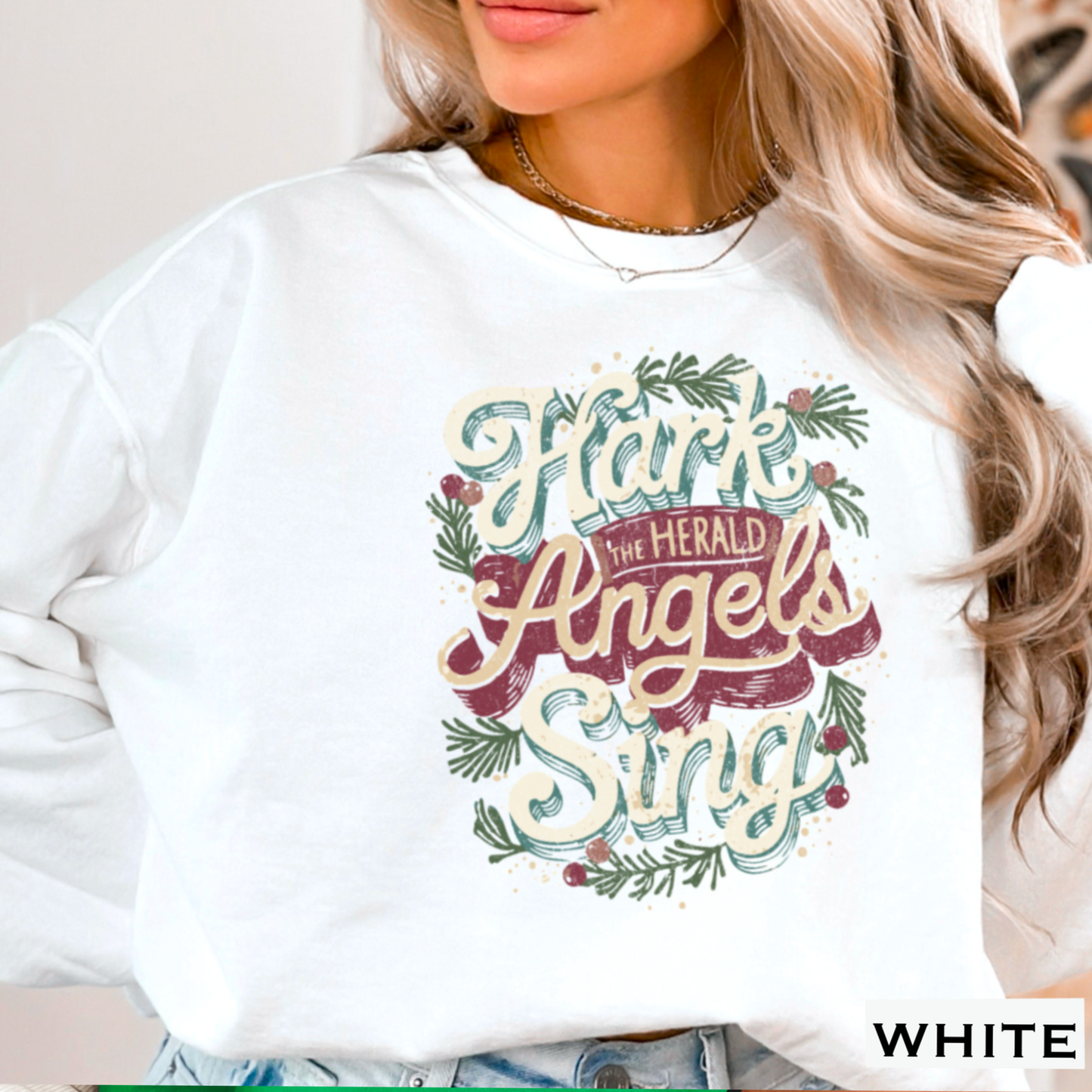 Hark The Herald Angels Sing Crewneck Sweatshirt