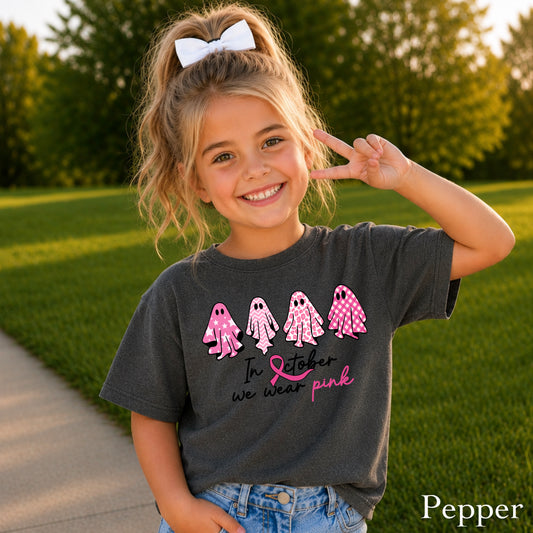 On Wednesdays We Wear Pink Youth Comfort Color T-Shirt