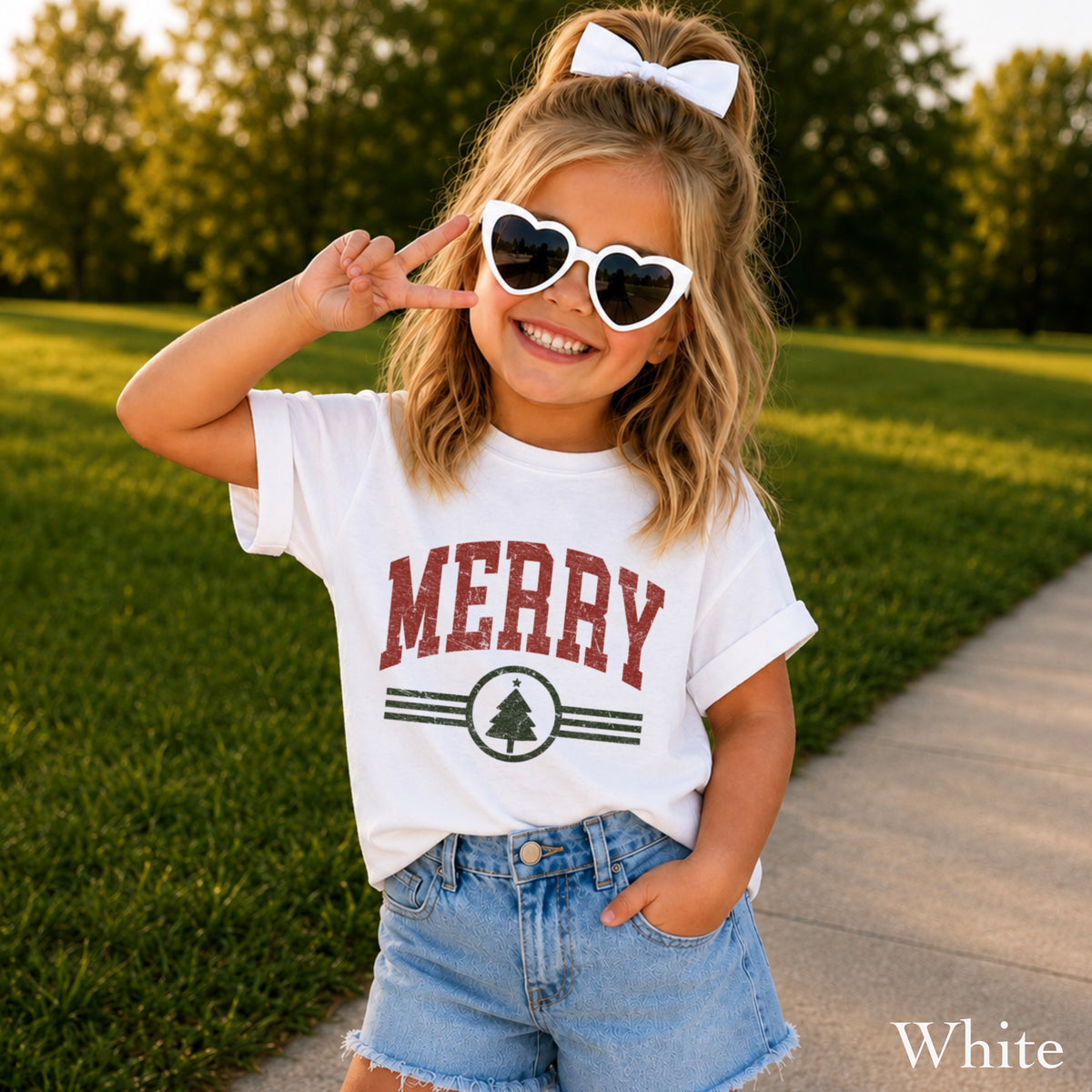 Merry Christmas Youth Comfort Color T-Shirt