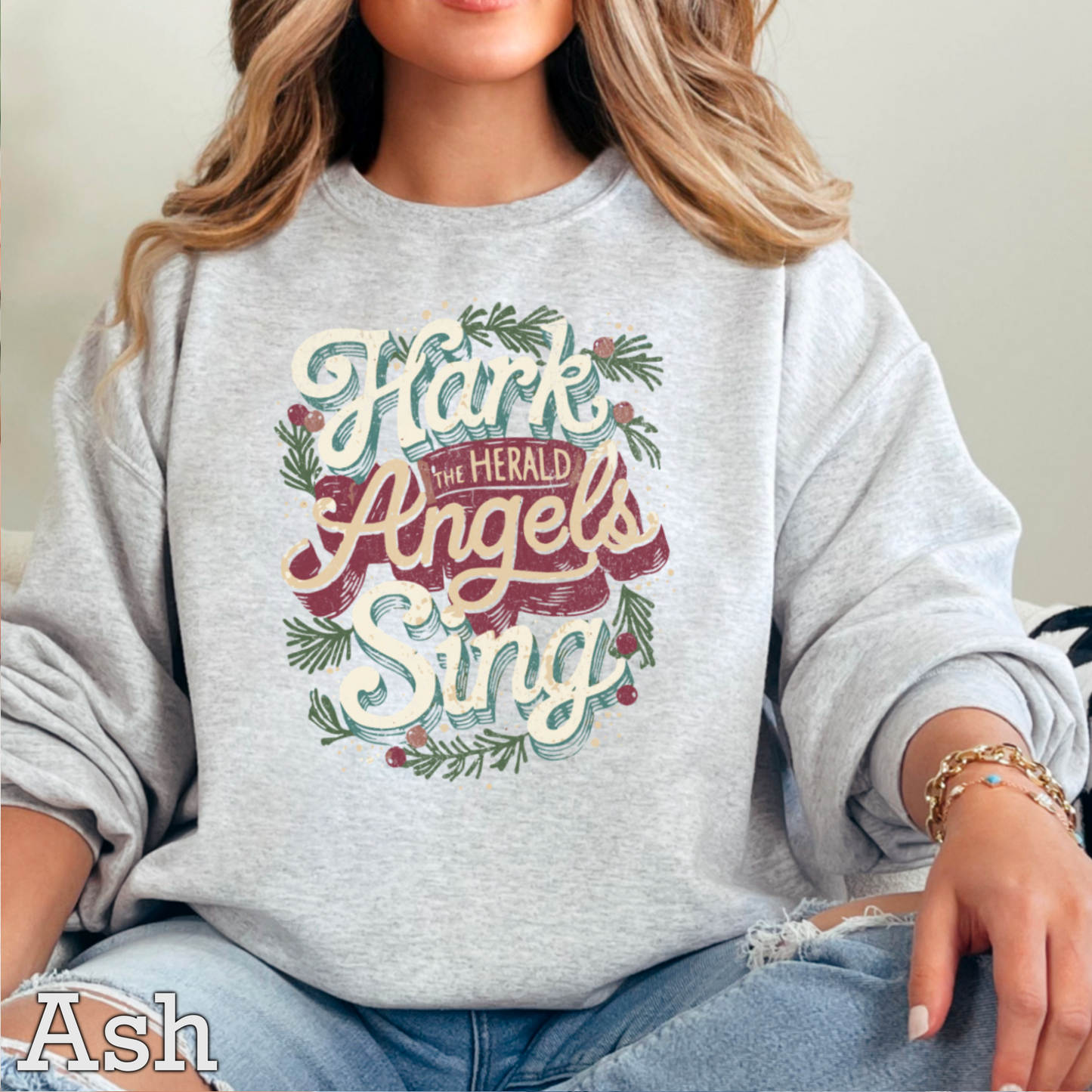 Hark The Herald Angels Sing Crewneck Sweatshirt