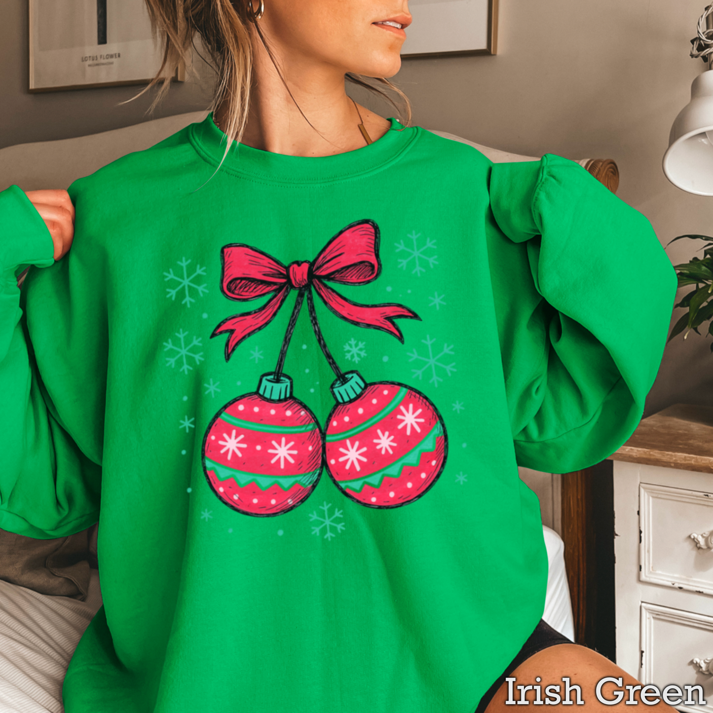 Christmas Cherries Crewneck Sweatshirt