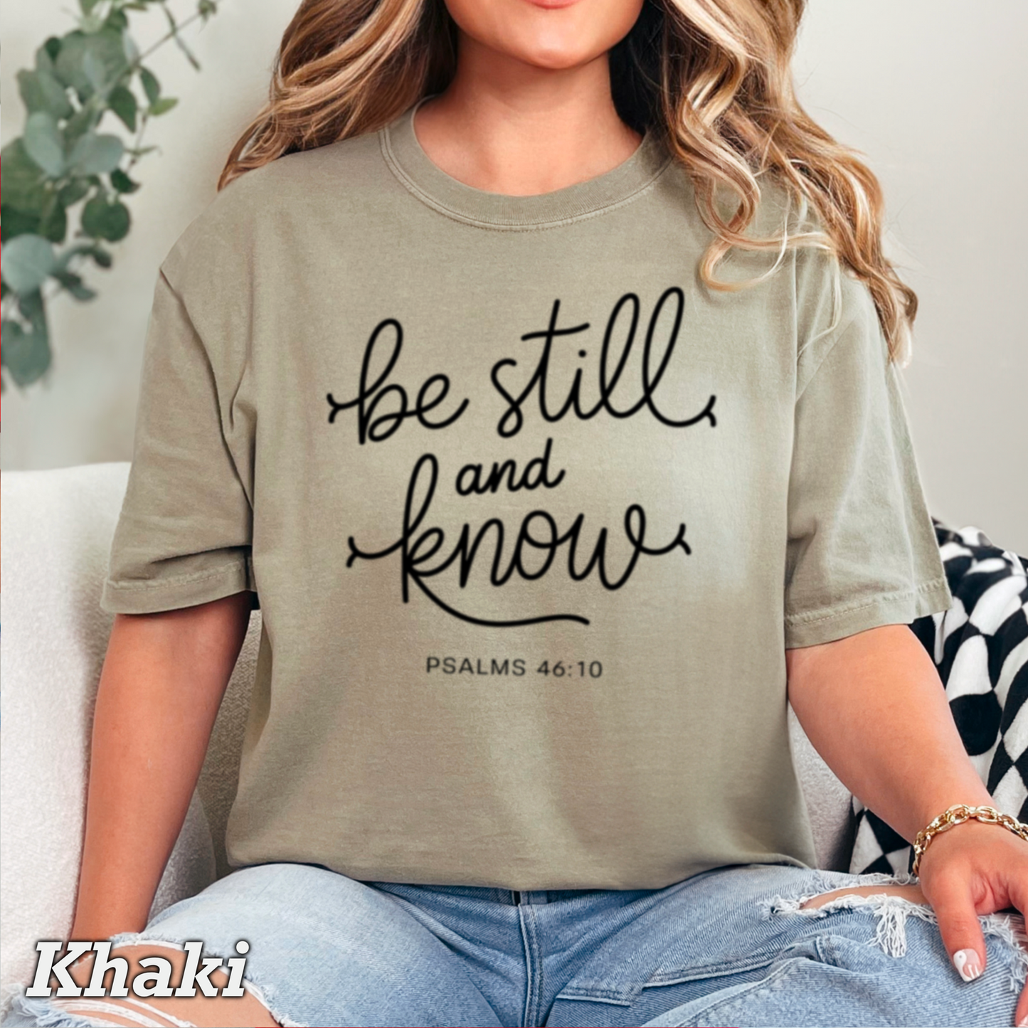 Be Still And Know Comfort Color Graphic Tee
