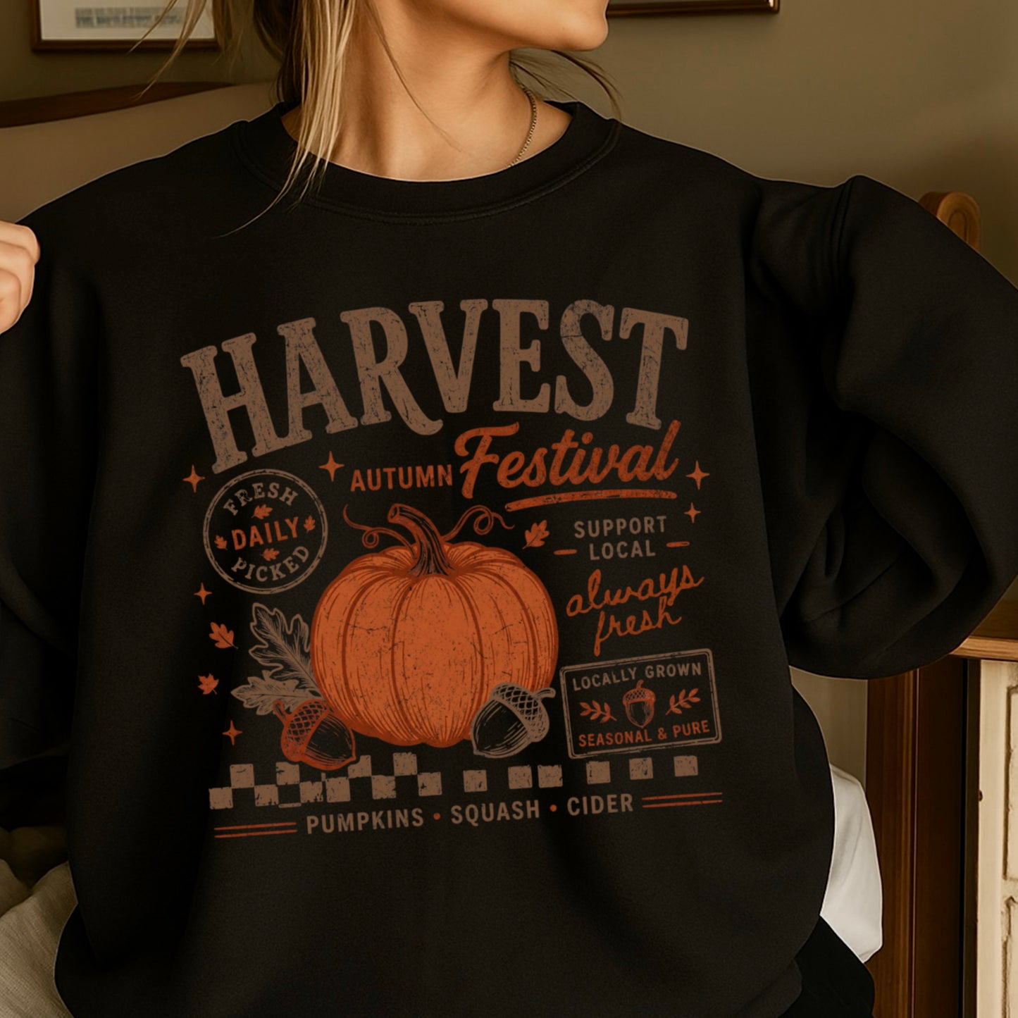Harvest Festival Fall Crewneck Sweatshirt