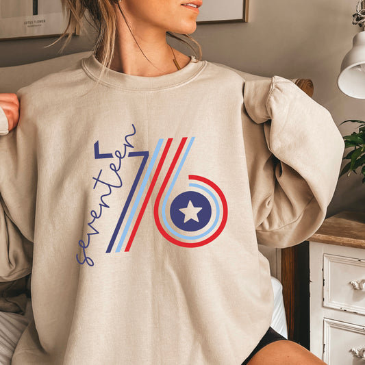 Retro 1776 Crewneck Sweatshirt
