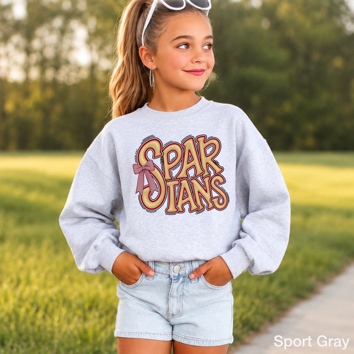 Spartans Youth Crewneck Sweatshirt