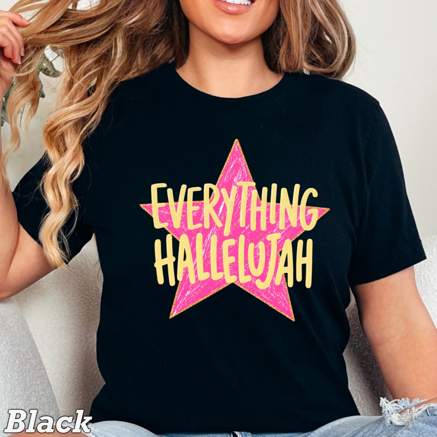 Everything Hallelujah Comfort Color Graphic Tee