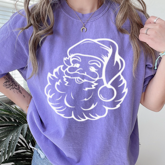 Vintage Santa Comfort Color Graphic Tee