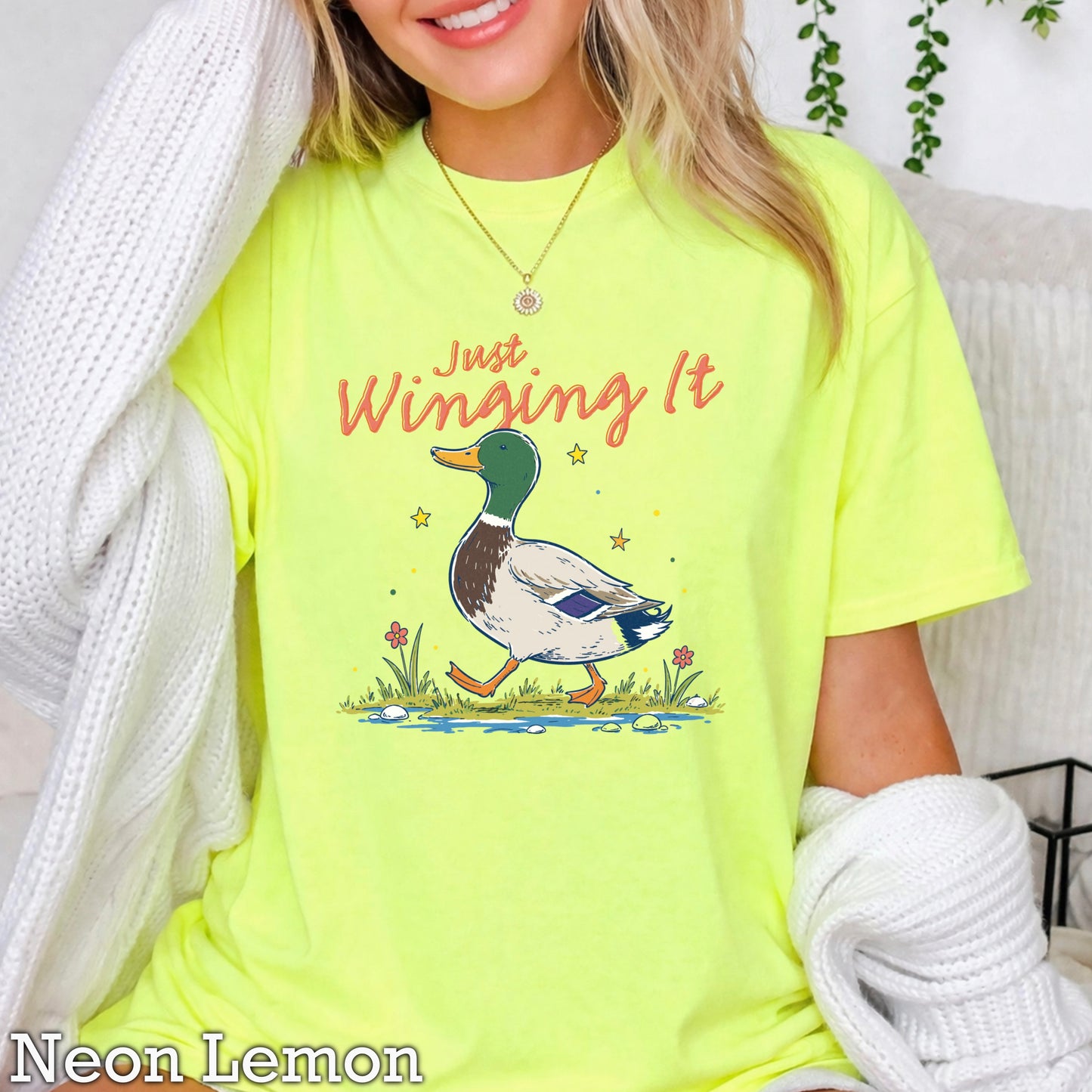 Just Winging It Comfort Color Graphic Tee