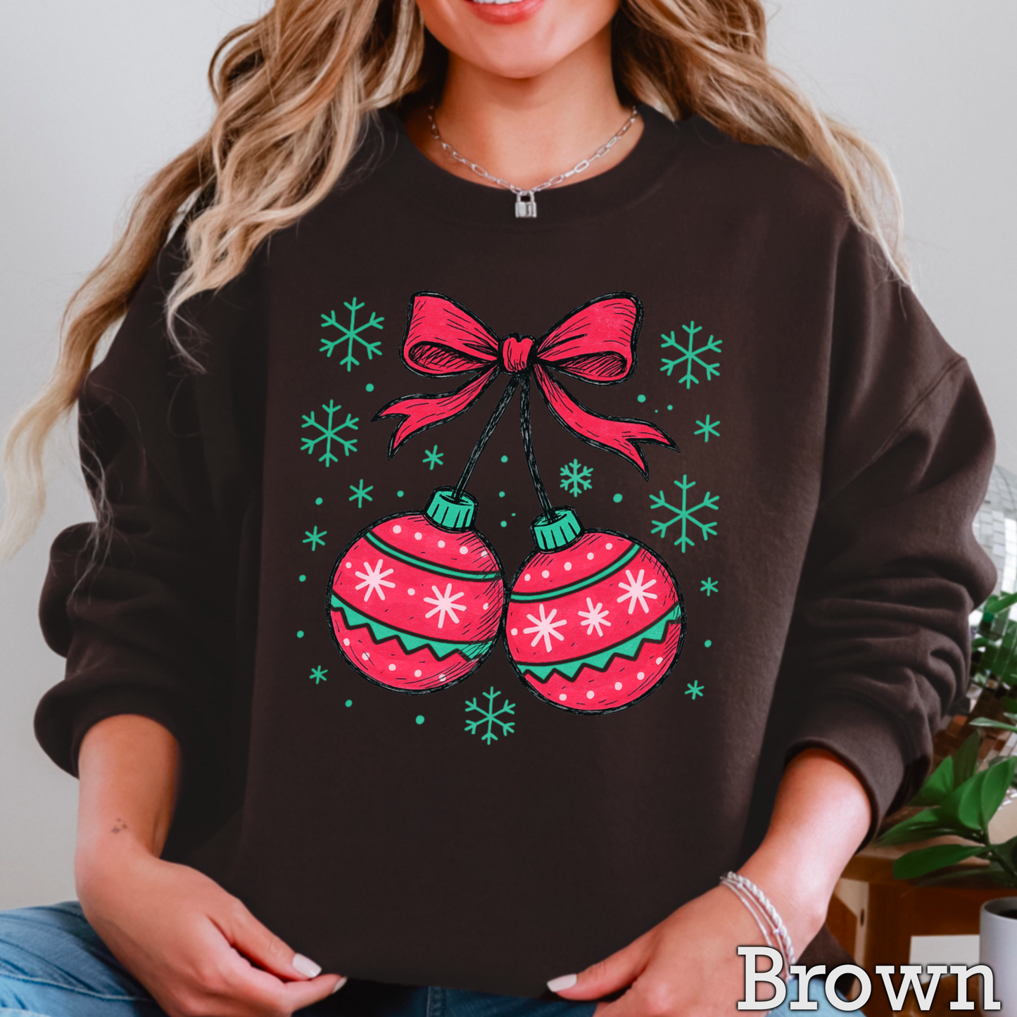 Christmas Cherries Crewneck Sweatshirt
