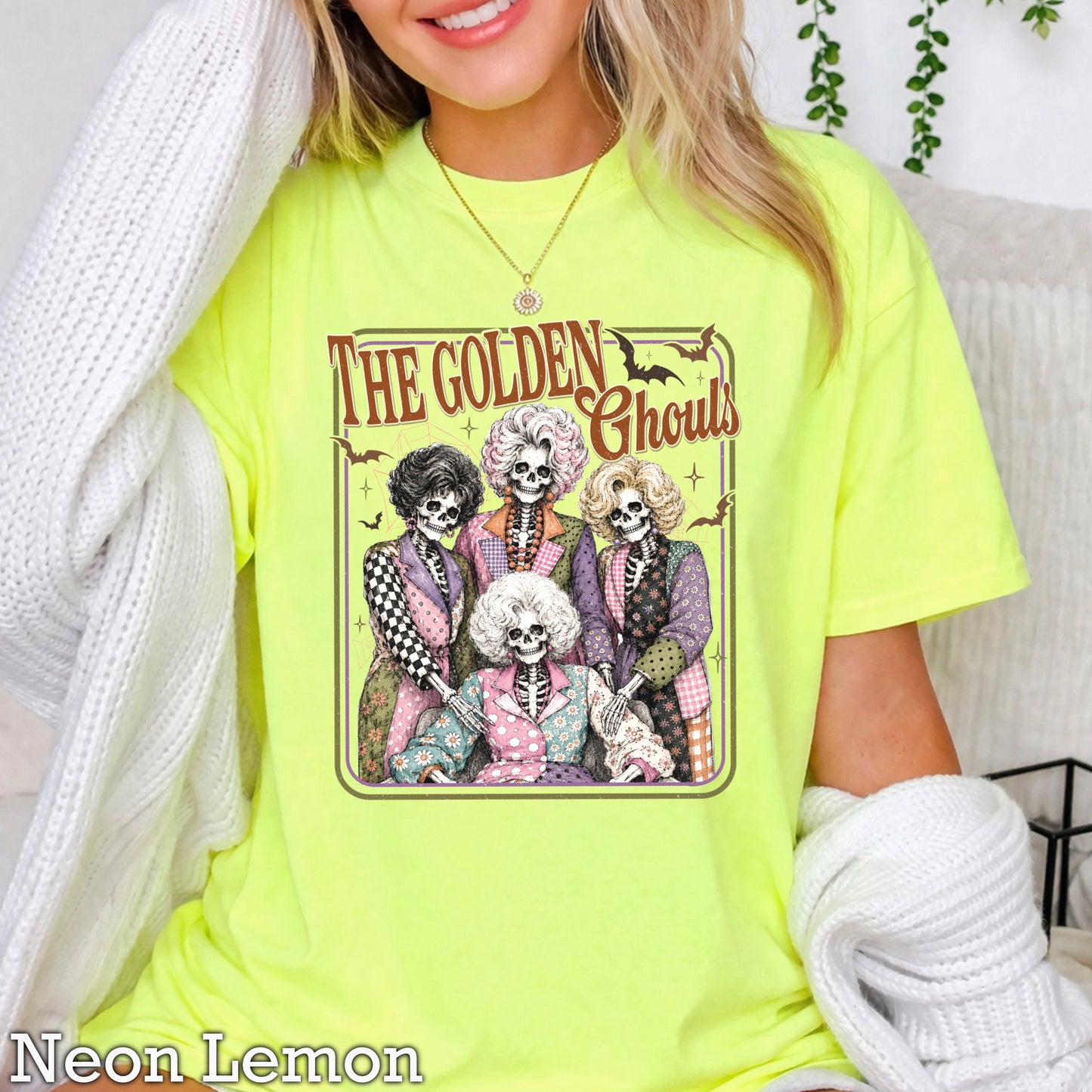 The Golden Ghouls Comfort Color Graphic Tee