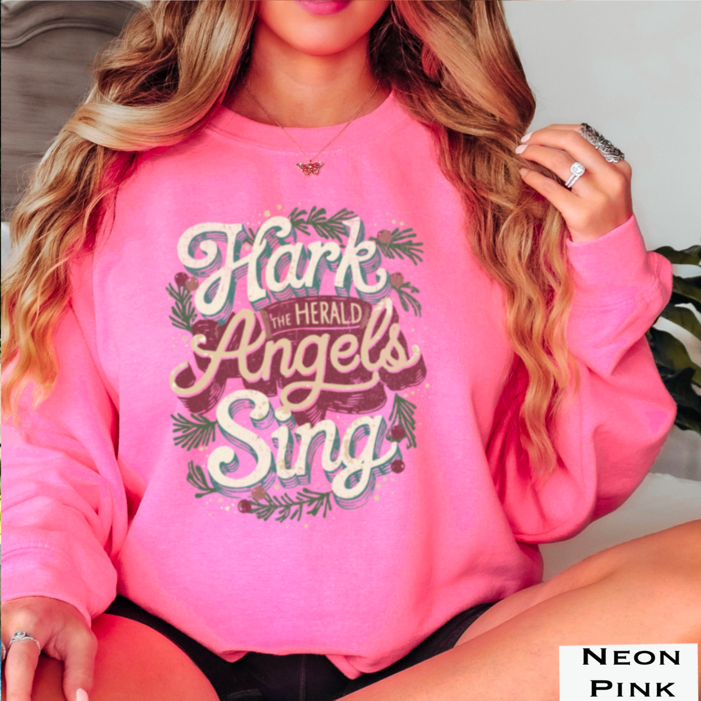 Hark The Herald Angels Sing Crewneck Sweatshirt