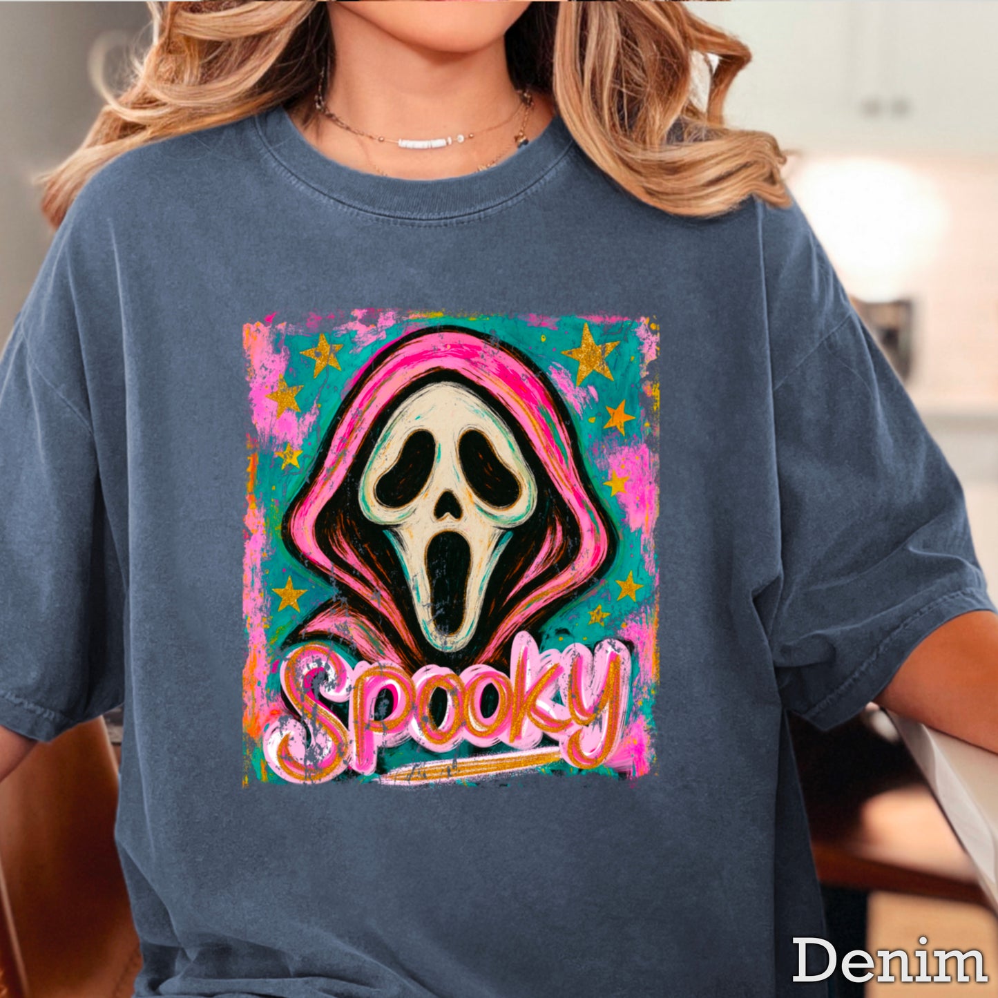 Spooky Floral Comfort Color Graphic Tee