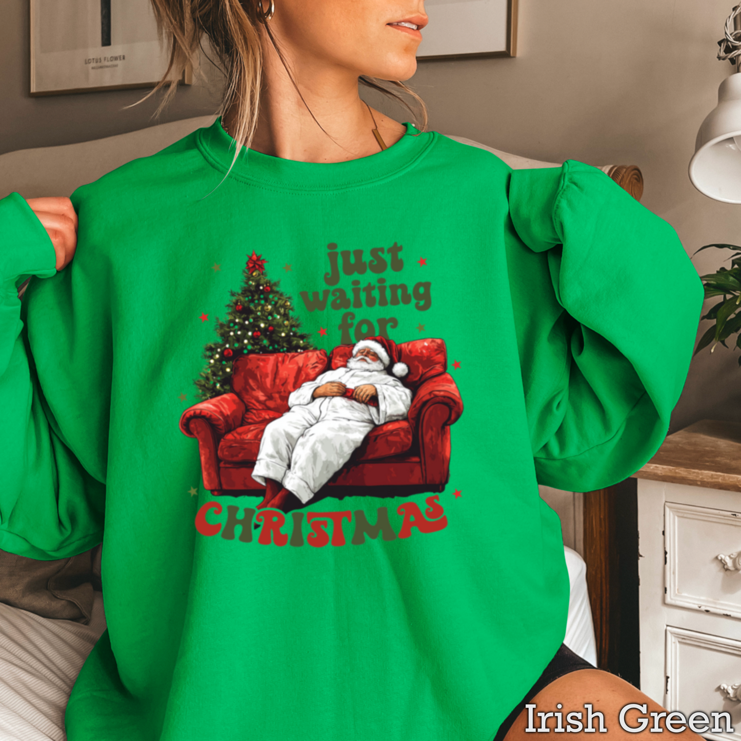 Just waiting For Christmas Crewneck Sweatshirt