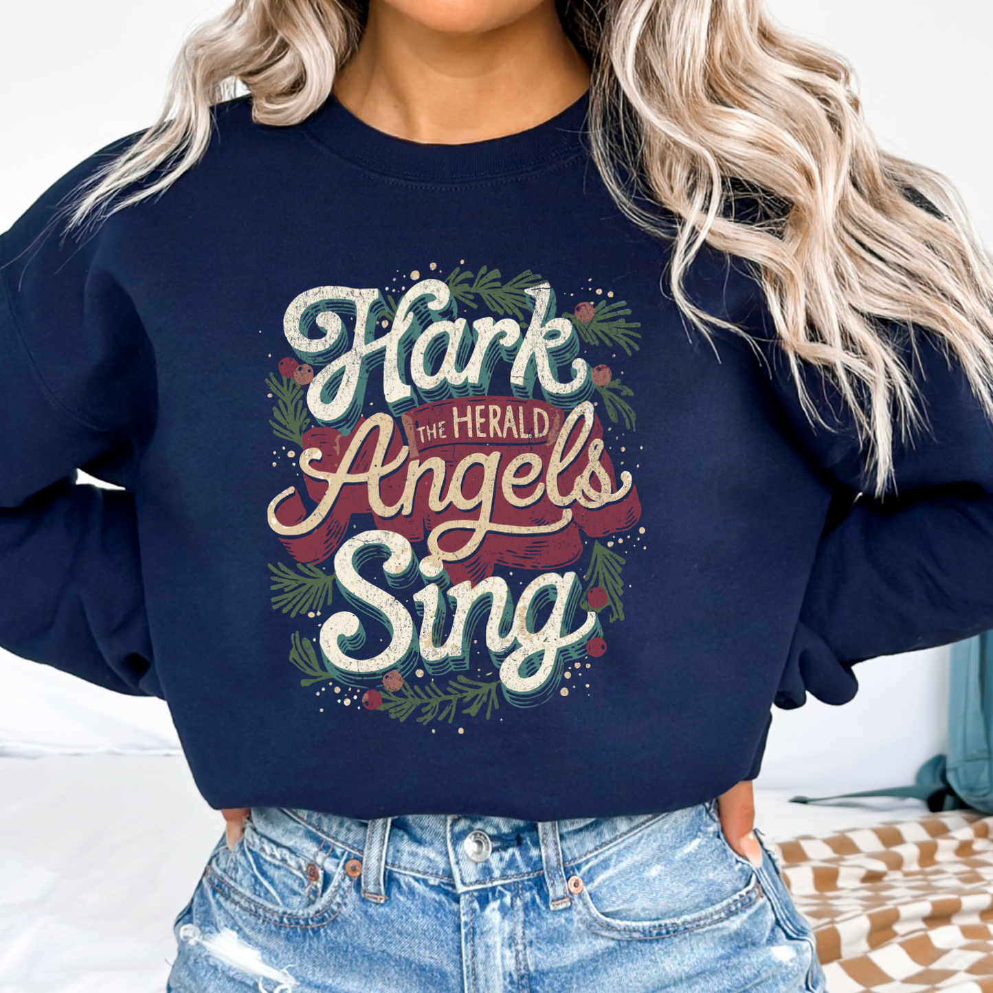 Hark The Herald Angels Sing Crewneck Sweatshirt