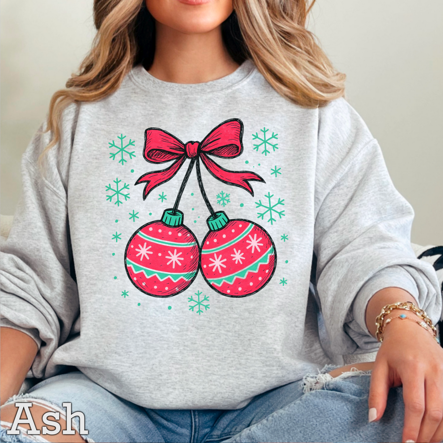 Christmas Cherries Crewneck Sweatshirt