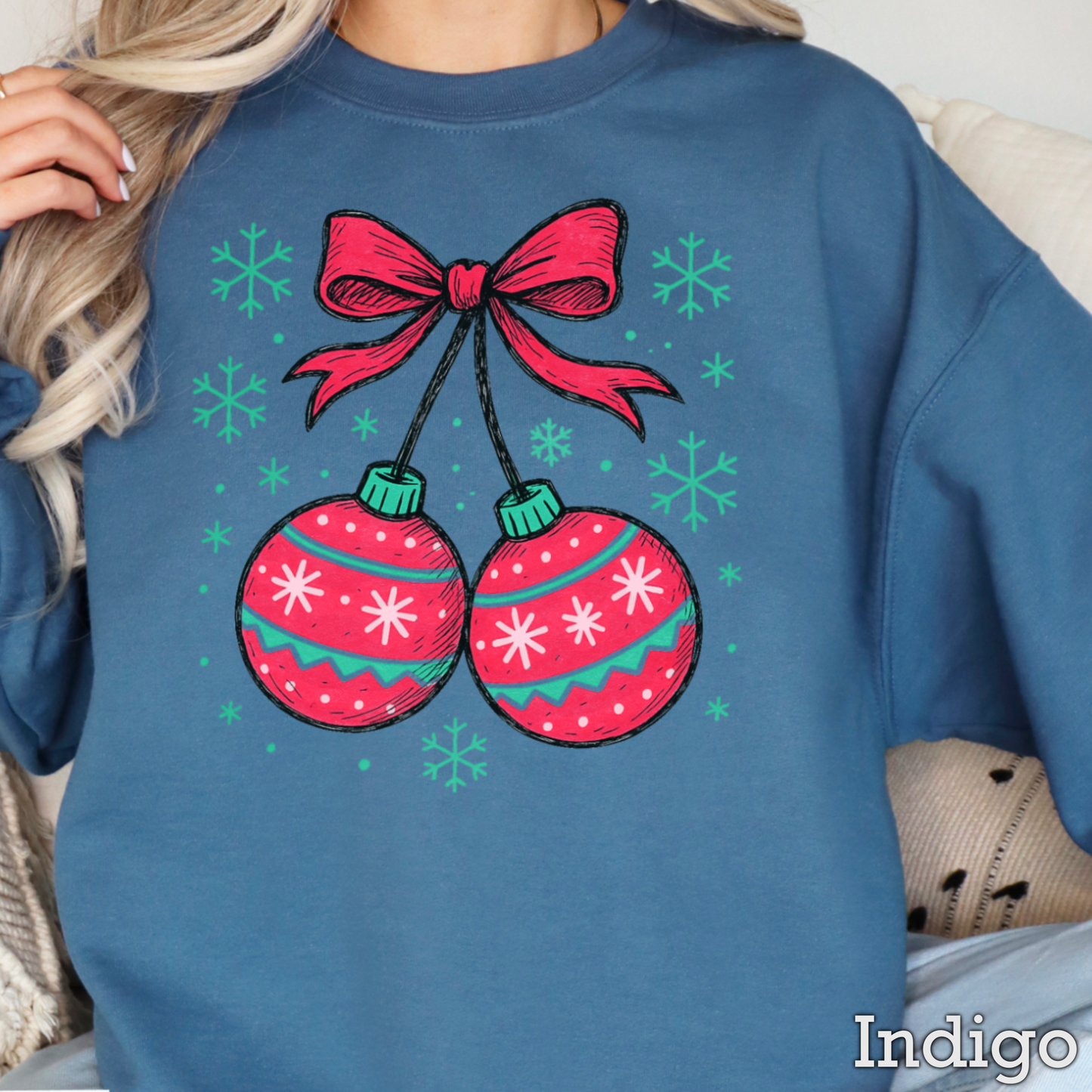 Christmas Cherries Crewneck Sweatshirt