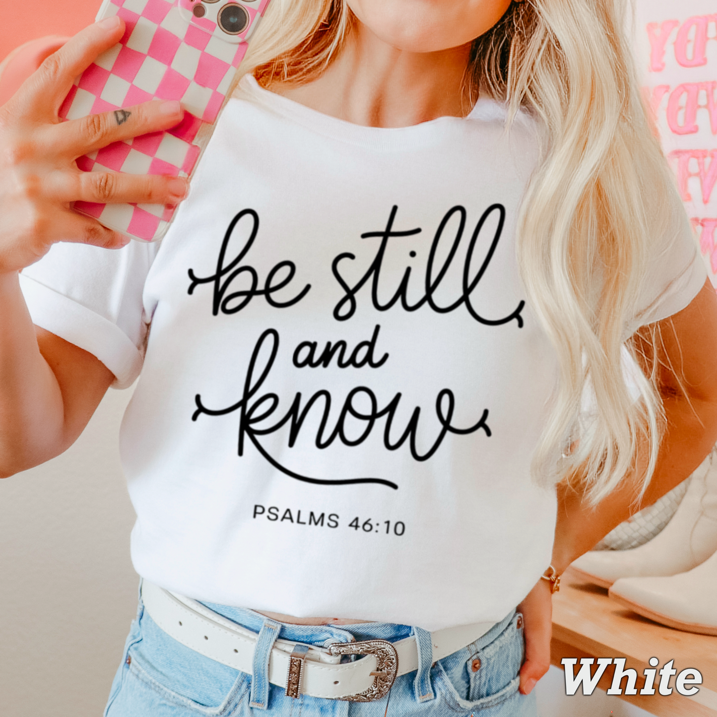 Be Still And Know Comfort Color Graphic Tee