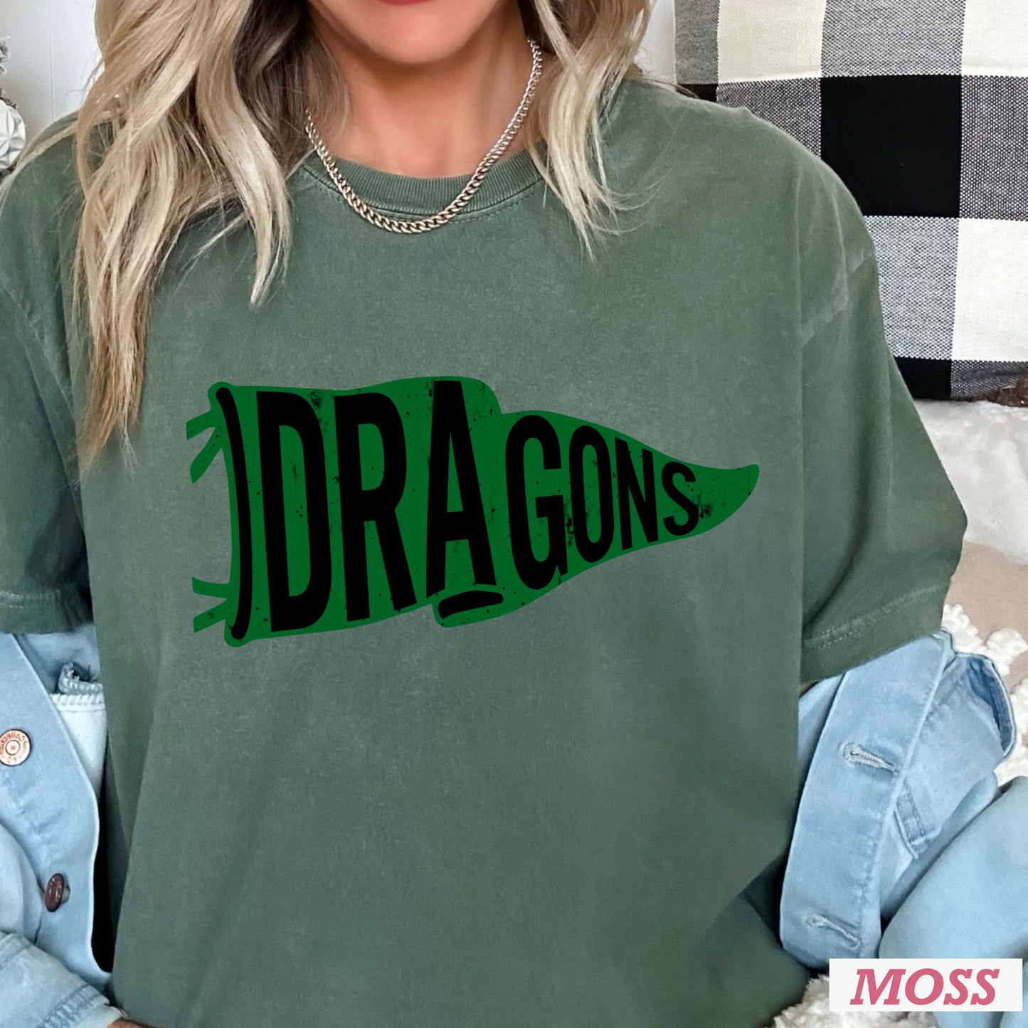 Dragons Flag Comfort Color Graphic Tee