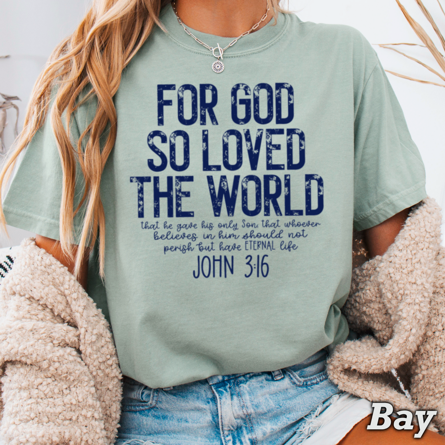 For God So Loved The World Comfort Color Graphic Tee