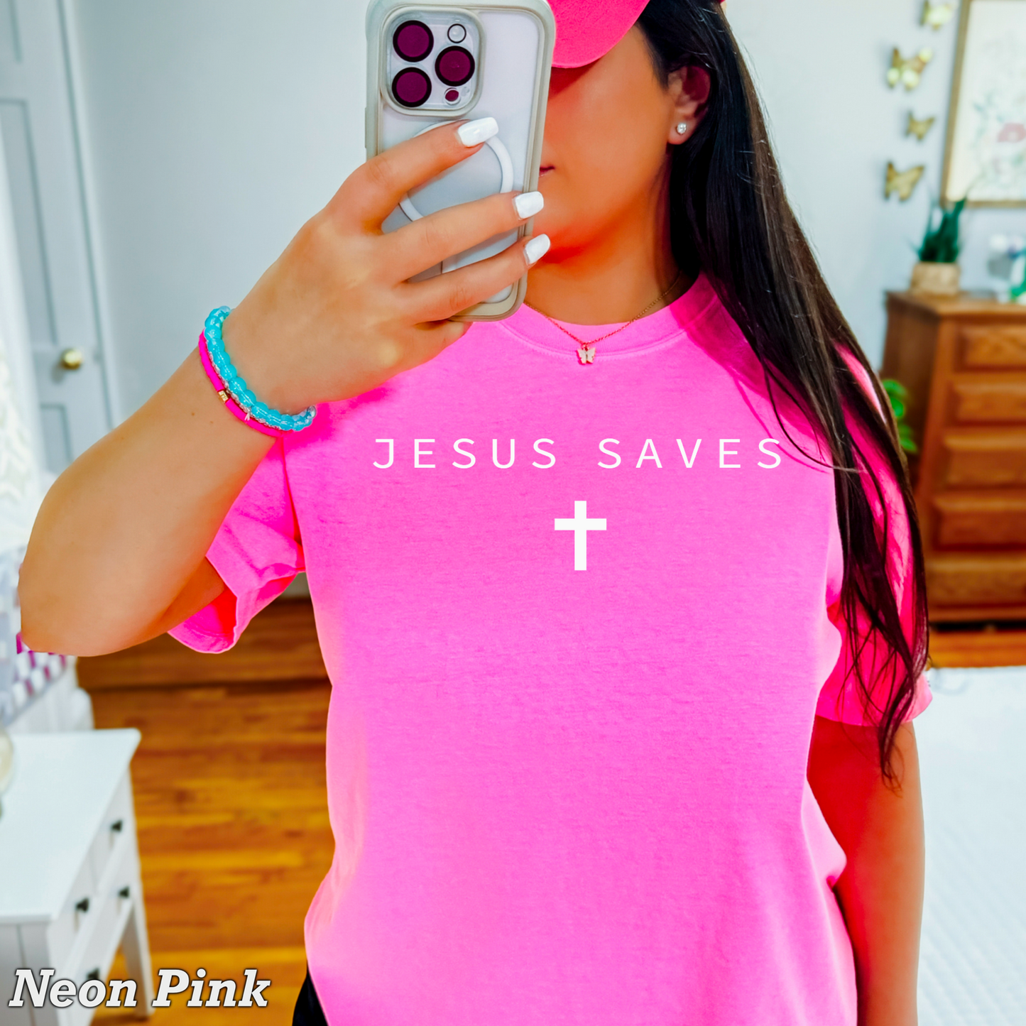Jesus Saves Comfort Color Graphic Tee