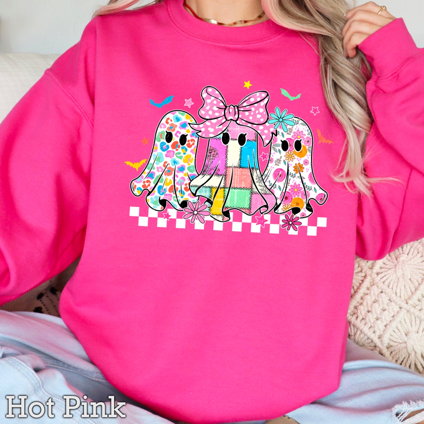 Retro Ghost Crewneck Sweatshirt