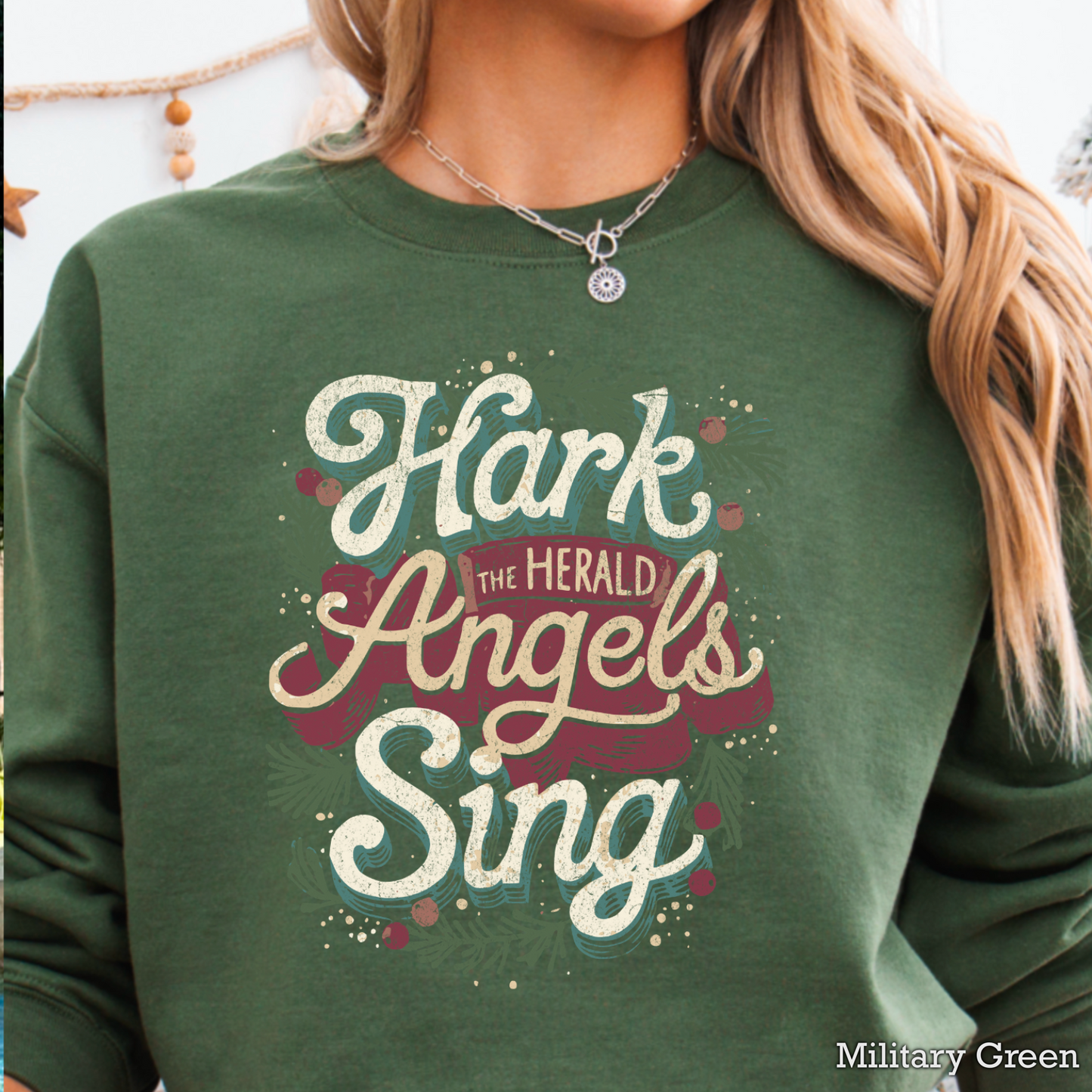 Hark The Herald Angels Sing Crewneck Sweatshirt