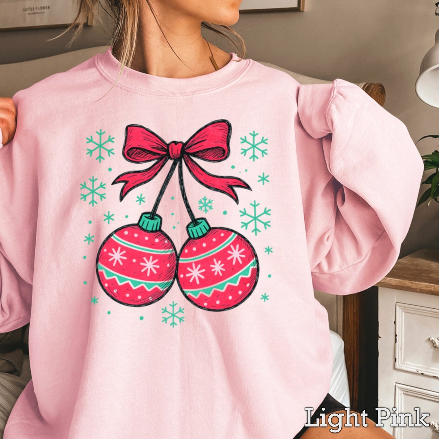 Christmas Cherries Crewneck Sweatshirt