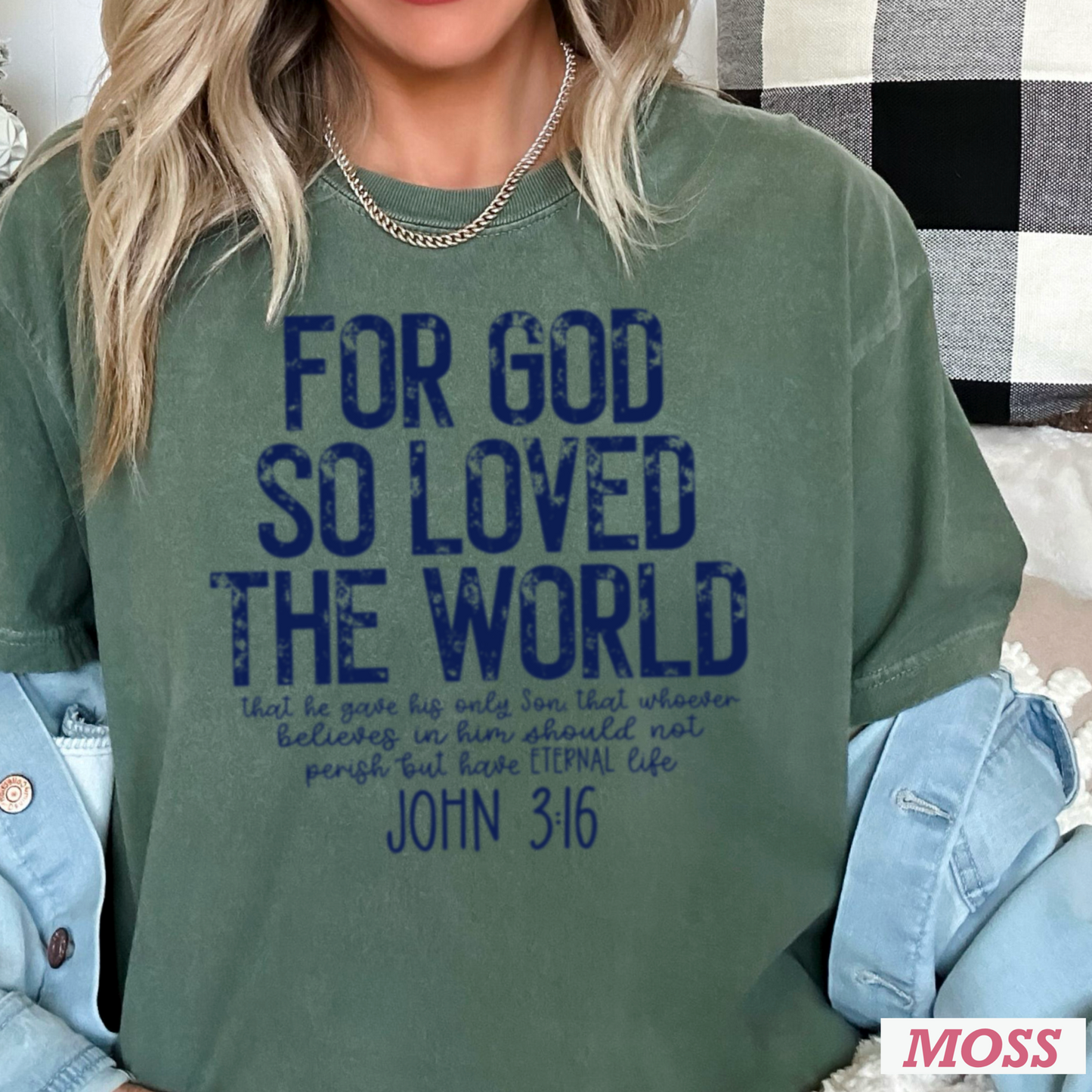 For God So Loved The World Comfort Color Graphic Tee