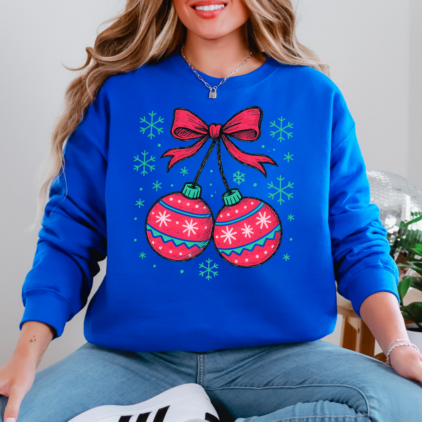 Christmas Cherries Crewneck Sweatshirt