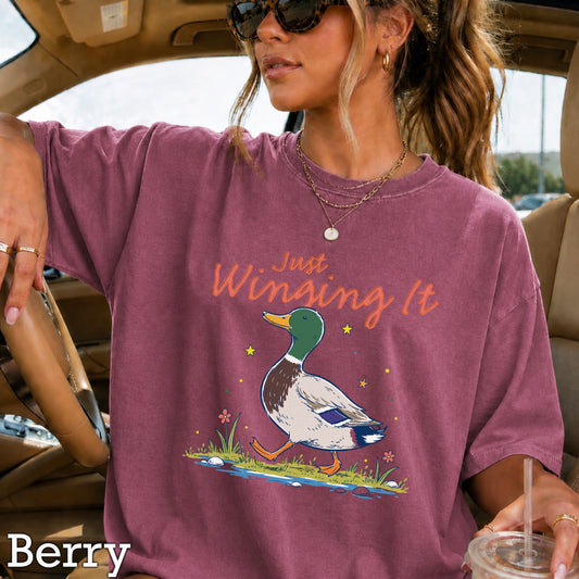 Just Winging It Comfort Color Graphic Tee