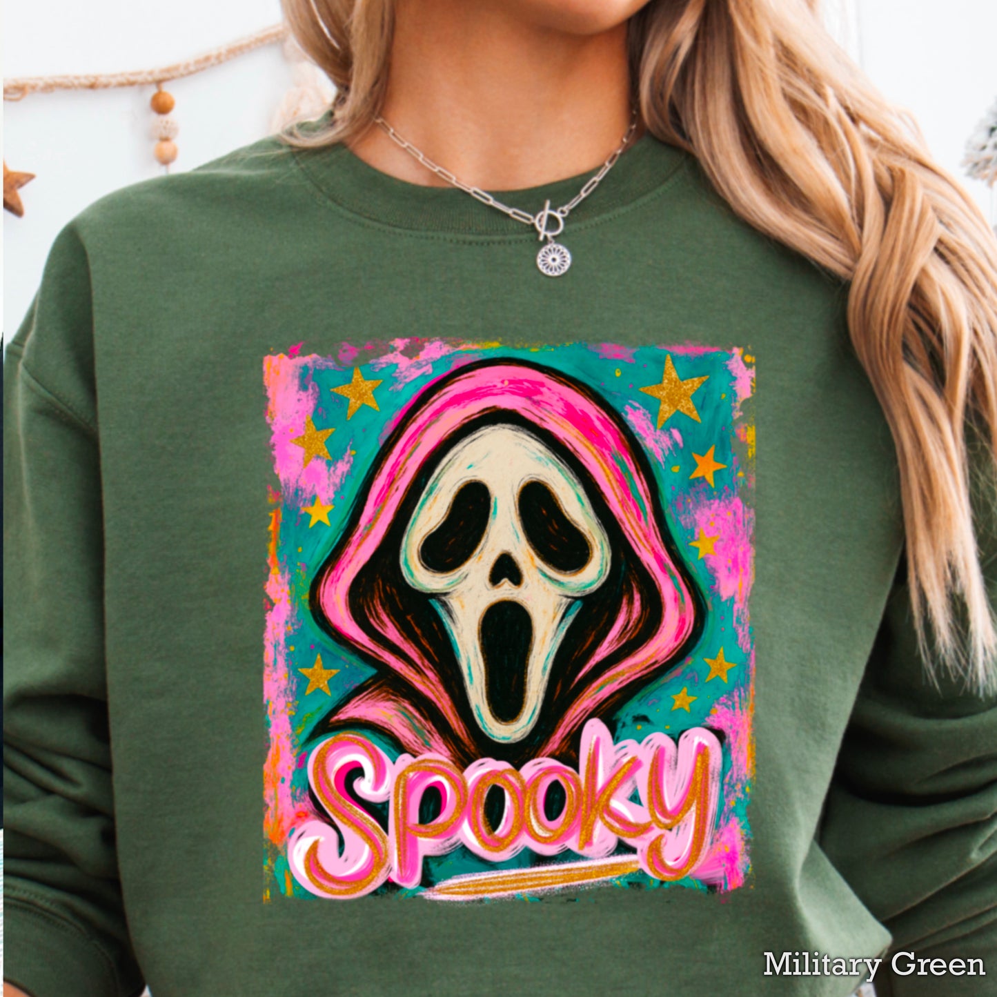 Spooky Floral Crewneck Sweatshirt